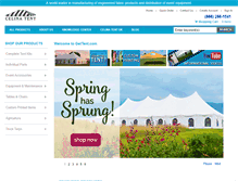 Tablet Screenshot of gettent.com